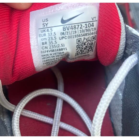 Nike Air Max 98 Gunsmoke/Team Red” GS Size 5Y - Picture 6 of 7